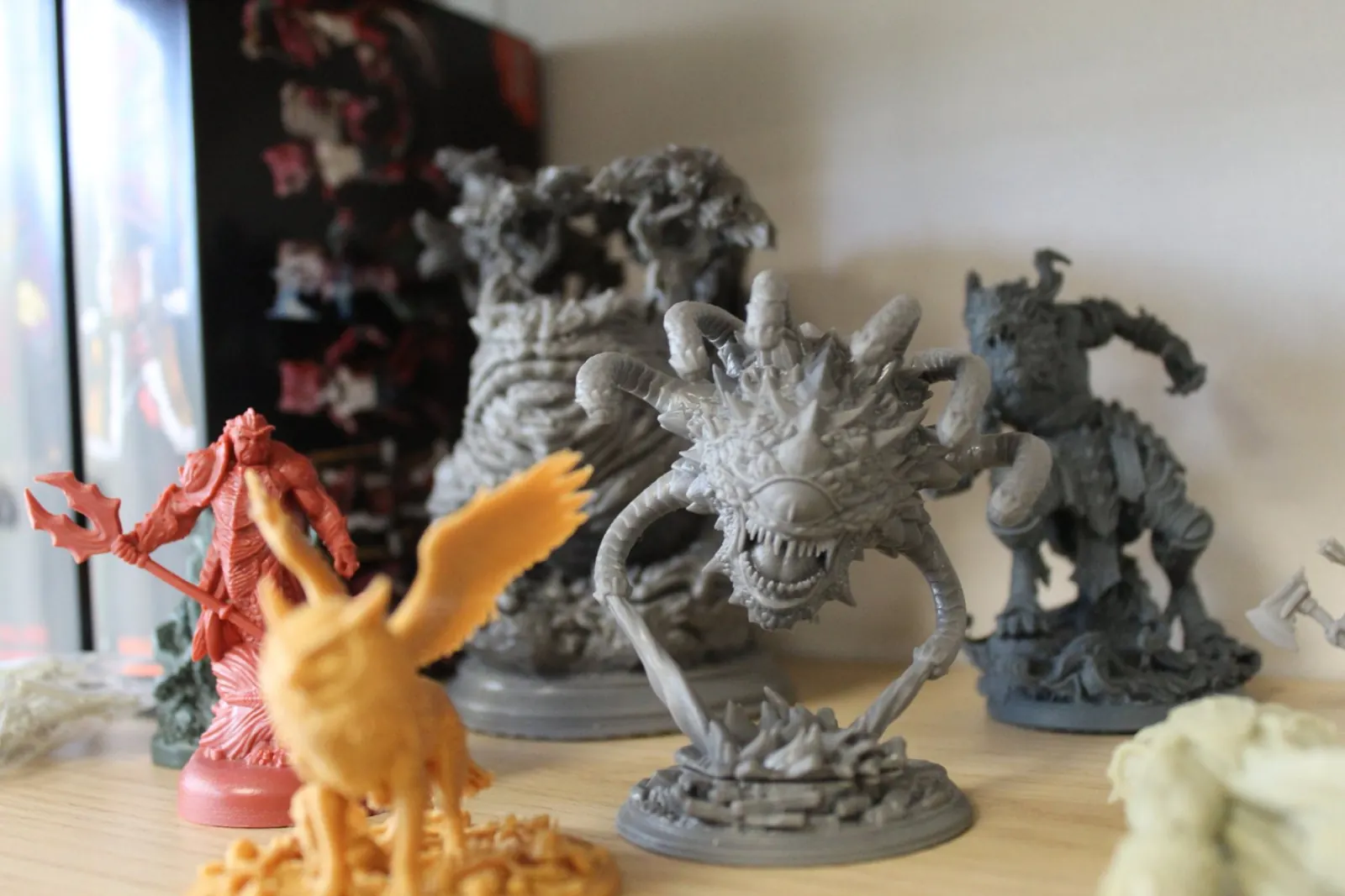 Figurines imprimées en résine